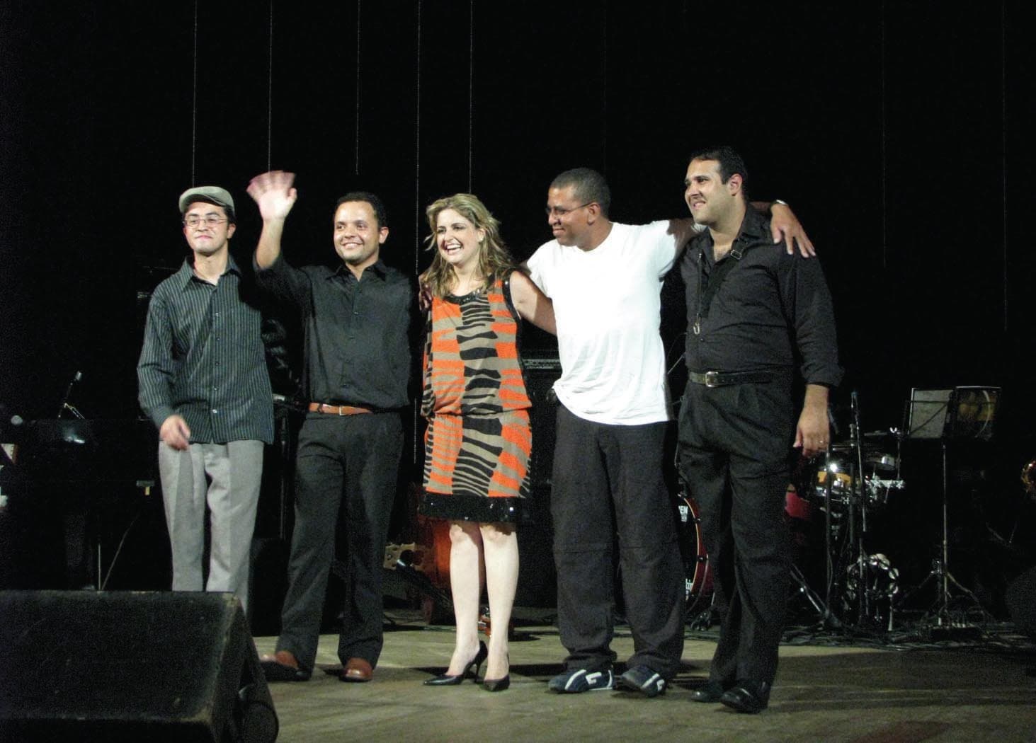 Show de Luciana Guimarães, 2009, com Márcio Pereira e Henrique Borges.
