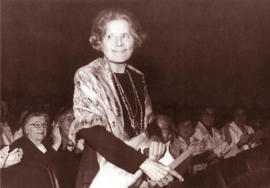 Guiomar Novaes no Theatro Municipal, durante a 2ª Semana Guiomar Novaes, em 1978.