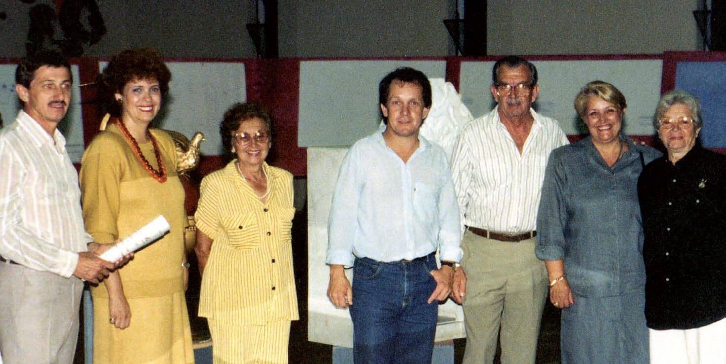 José Marcondes, Carmem Pessanha, Zezé Lopes, João Batista Merlin, Gastão e Marly Michelazzo e Sarah Salomão.